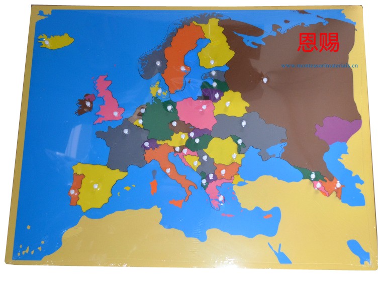 Map puzzle of Europe