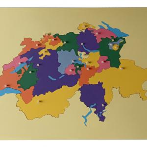 Map puzzle of  Switzerland