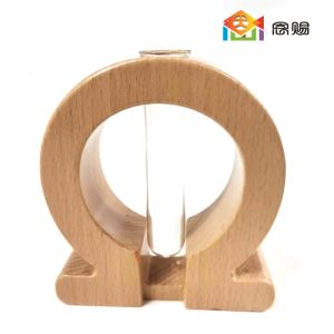 Omega wooden hydroponic vase